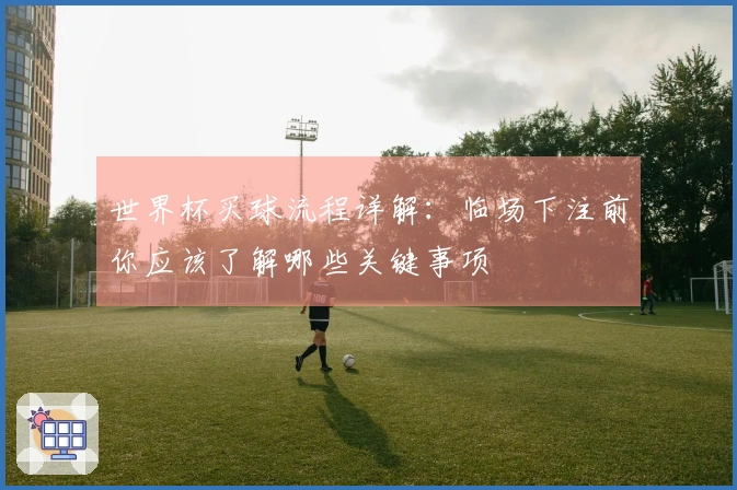 世界杯买球流程详解：临场下注前你应该了解哪些关键事项