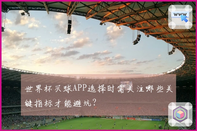 世界杯买球APP选择时需关注哪些关键指标才能避坑？